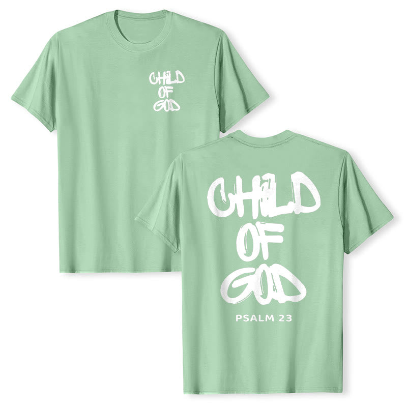 Christianartworkshop Kind Gottes Baumwoll-T-Shirt für Erwachsene - Hellgrün - 2XL - image 24