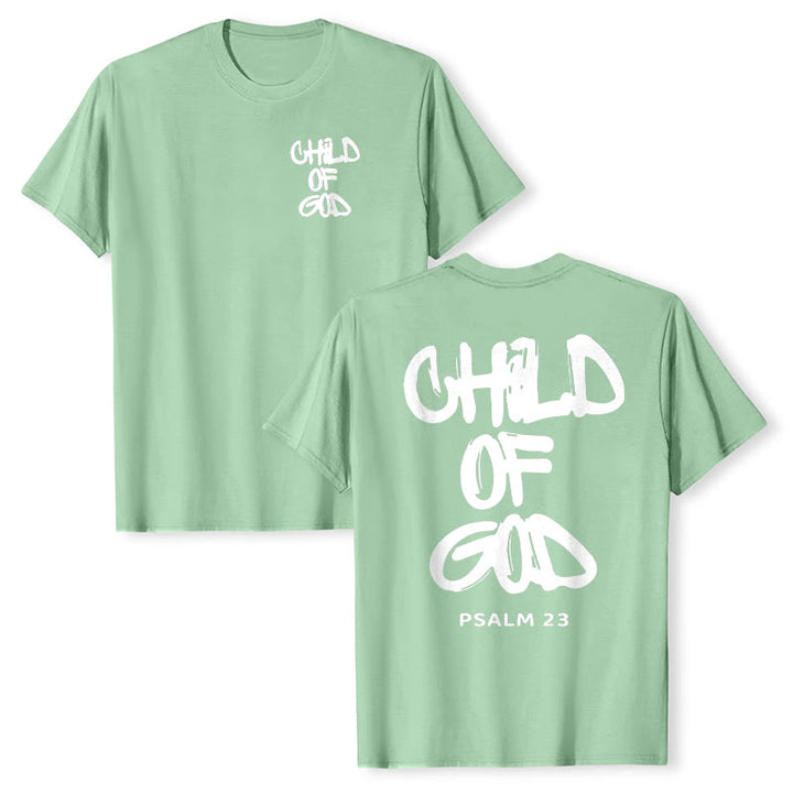 Christianartworkshop Kind Gottes Baumwoll-T-Shirt für Erwachsene - Hellgrün - 2XL - image 24