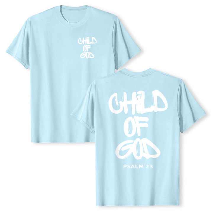 Christianartworkshop Kind Gottes Baumwoll-T-Shirt für Erwachsene - Blau - 2XL - image 14