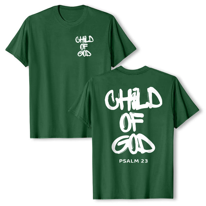 Christianartworkshop Kind Gottes Baumwoll-T-Shirt für Erwachsene - Dunkelgrün - 2XL - image 27