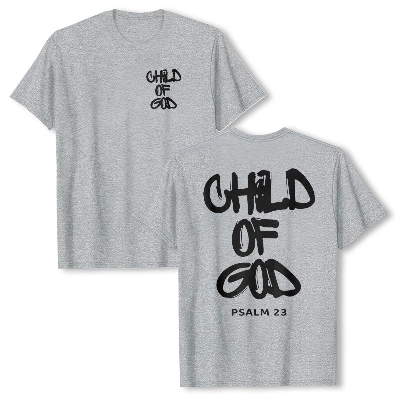 Christianartworkshop Kind Gottes Baumwoll-T-Shirt für Erwachsene - Grau - 2XL - image 21