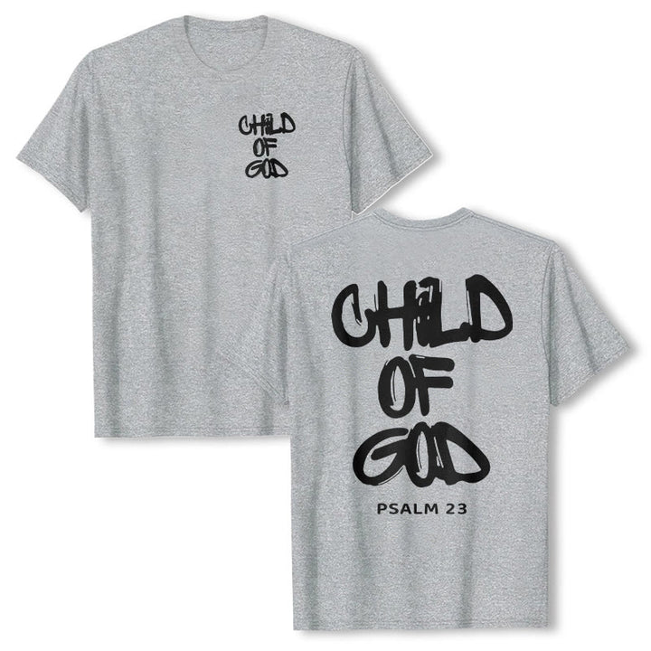 Christianartworkshop Kind Gottes Baumwoll-T-Shirt für Erwachsene - Grau - 2XL - image 21