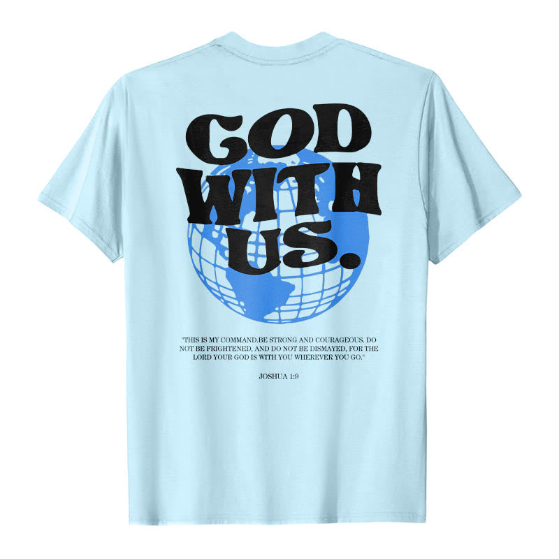 Christianartworkshop Gott mit uns Baumwoll-T-Shirt - image 16