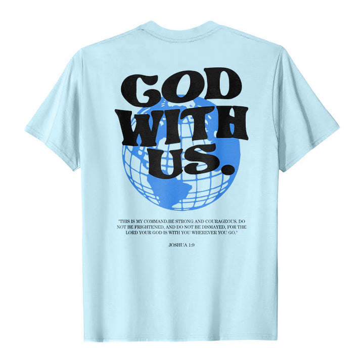 Christianartworkshop Gott mit uns Baumwoll-T-Shirt - image 16