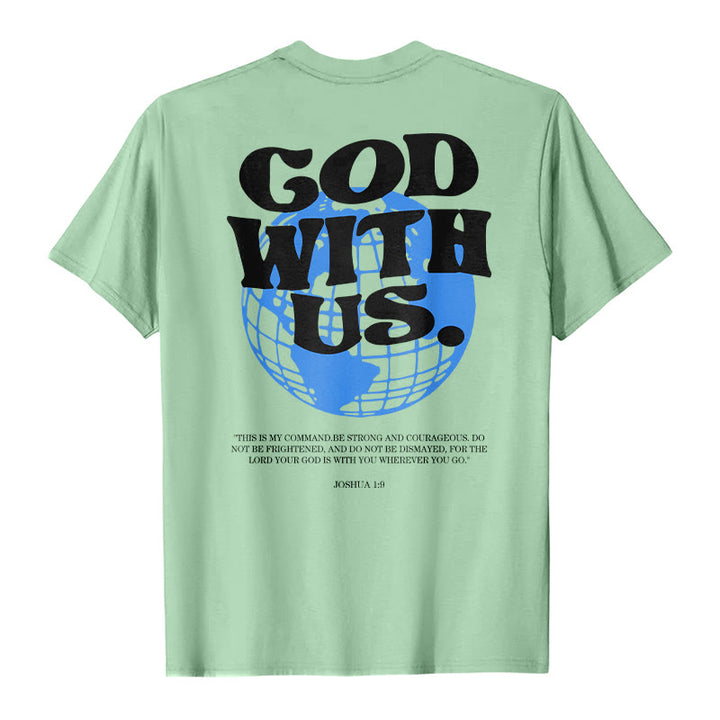 Christianartworkshop Gott mit uns Baumwoll-T-Shirt - image 19