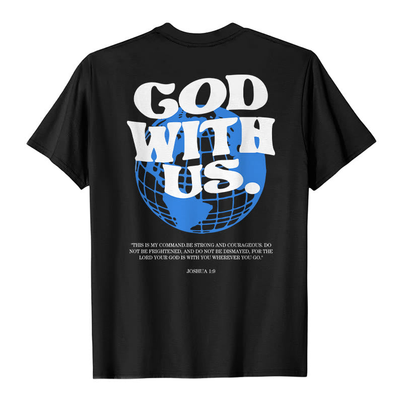 Christianartworkshop Gott mit uns Baumwoll-T-Shirt - image 4