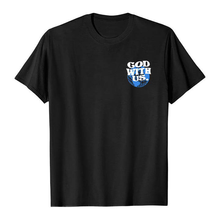 Christianartworkshop Gott mit uns Baumwoll-T-Shirt - image 5