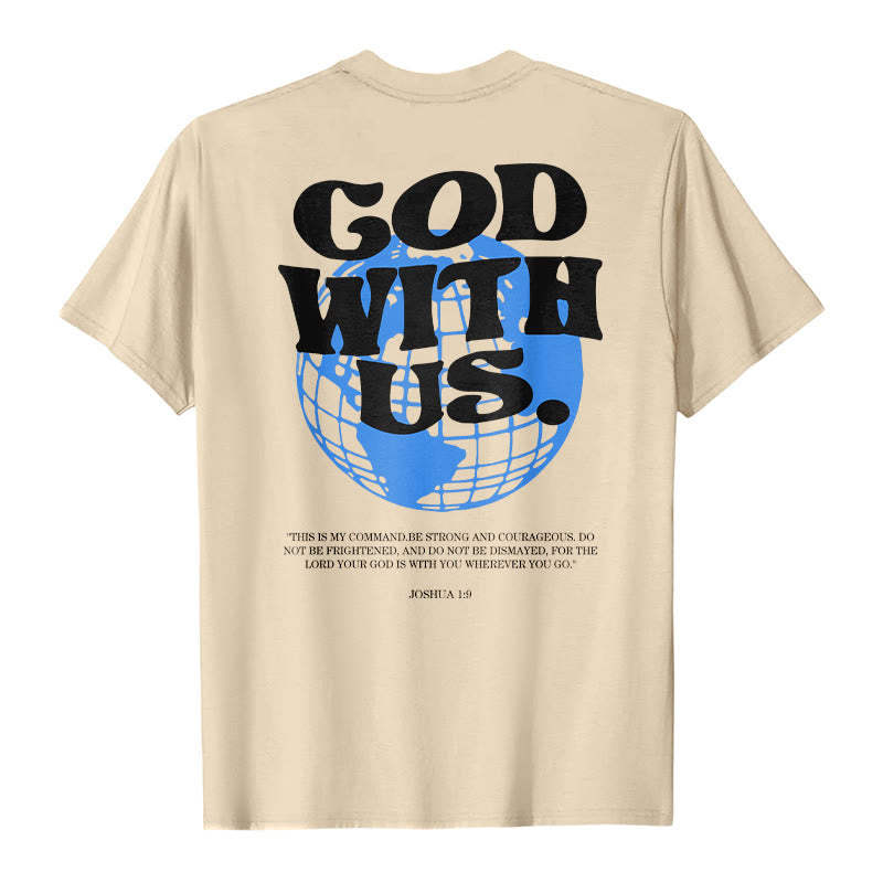 Christianartworkshop Gott mit uns Baumwoll-T-Shirt - image 7
