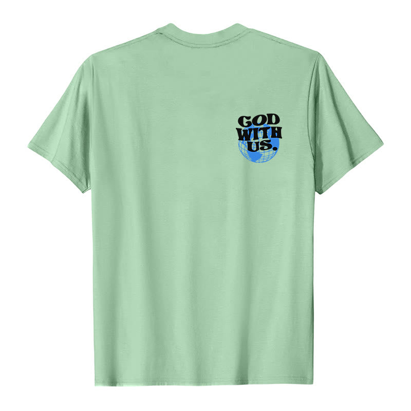 Christianartworkshop Gott mit uns Baumwoll-T-Shirt - image 20