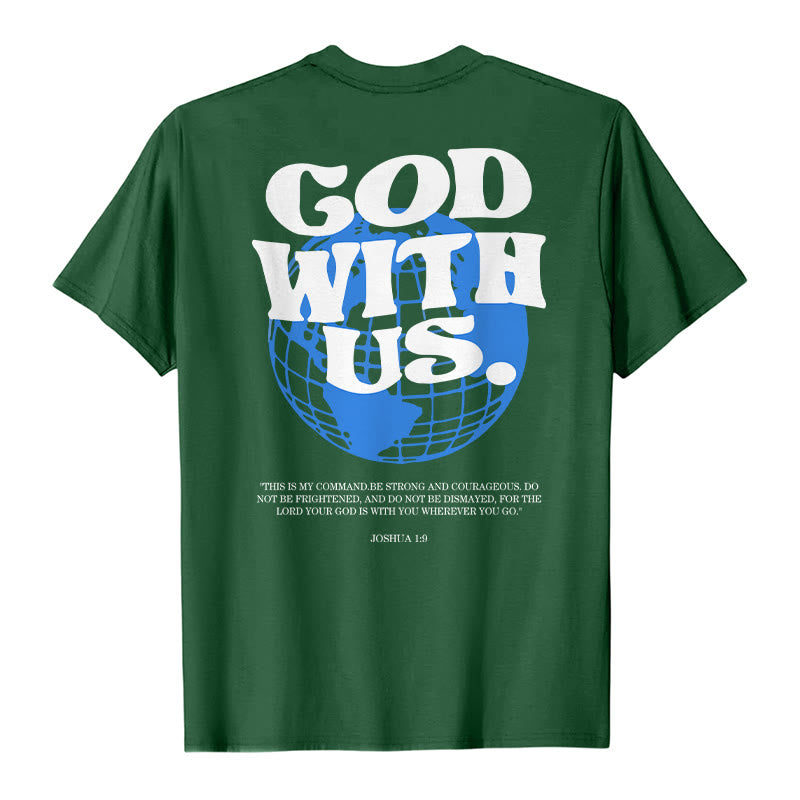 Christianartworkshop Gott mit uns Baumwoll-T-Shirt - image 22