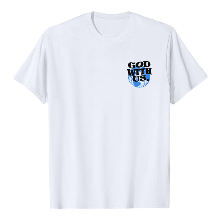 Christianartworkshop Gott mit uns Baumwoll-T-Shirt - image 2