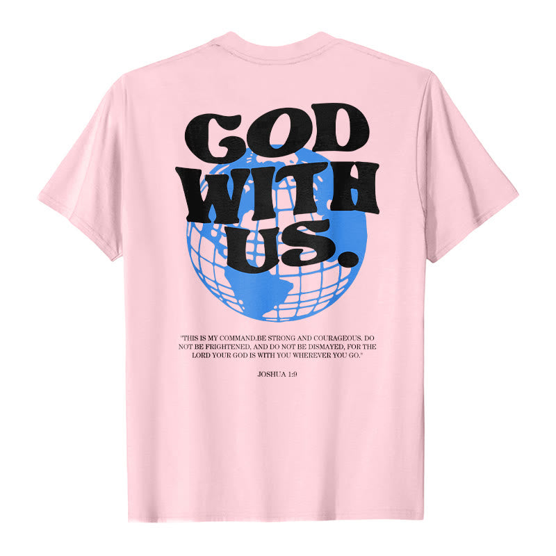 Christianartworkshop Gott mit uns Baumwoll-T-Shirt - image 13