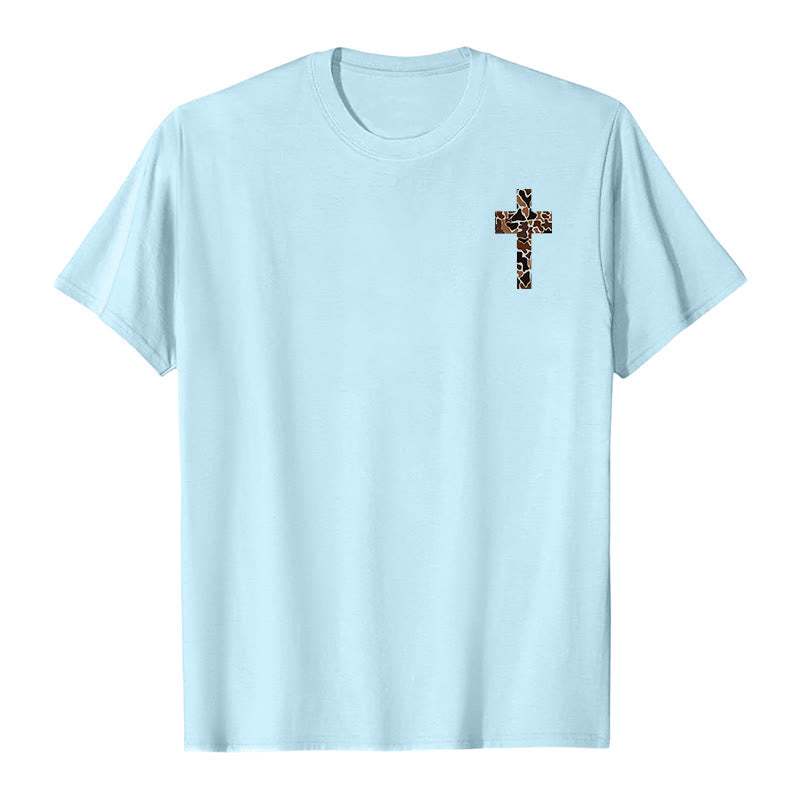 Christianartworkshop Camouflage-Kreuz-Design mit Vers aus Philipper 4,13 – Christliches T-Shirt - image 14