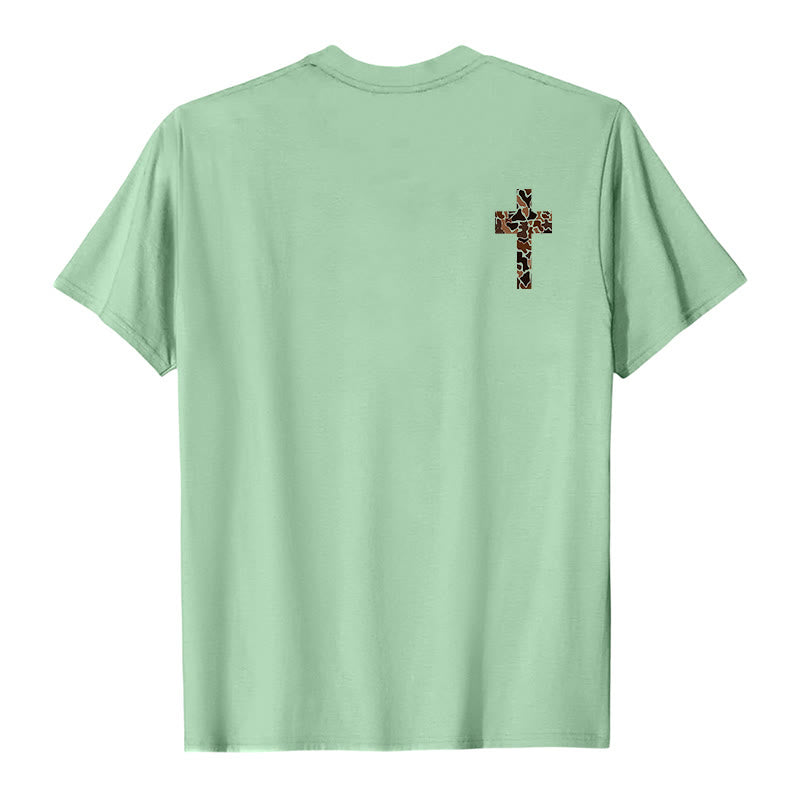 Christianartworkshop Camouflage-Kreuz-Design mit Vers aus Philipper 4,13 – Christliches T-Shirt - image 23
