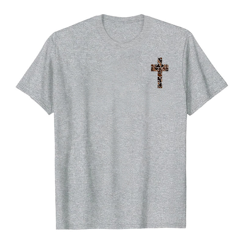 Christianartworkshop Camouflage-Kreuz-Design mit Vers aus Philipper 4,13 – Christliches T-Shirt - image 8