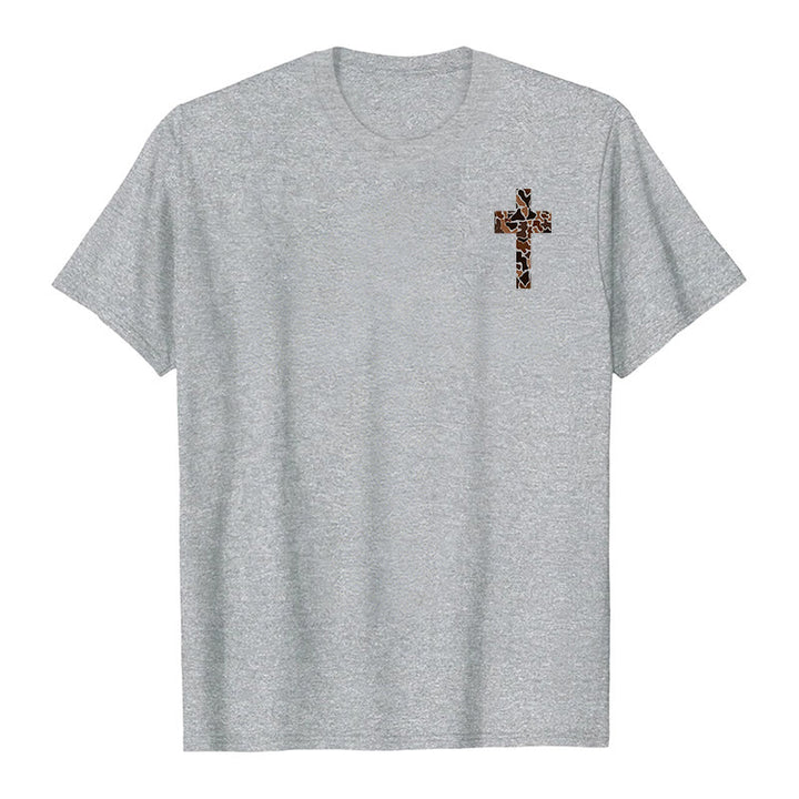 Christianartworkshop Camouflage-Kreuz-Design mit Vers aus Philipper 4,13 – Christliches T-Shirt - image 8