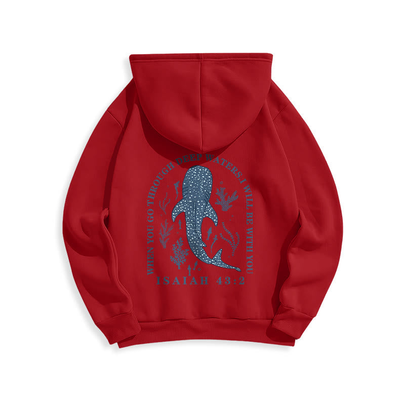 Christianartworkshop Moderner, farbenfroher Hoodie „Glaube unter den Wellen“ aus gefüttertem Polyester - image 22