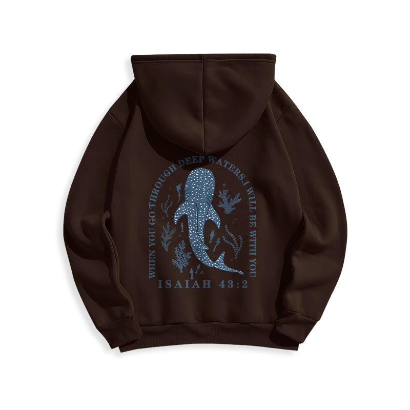 Christianartworkshop Moderner, farbenfroher Hoodie „Glaube unter den Wellen“ aus gefüttertem Polyester - image 19