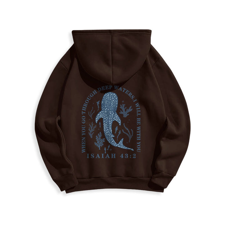 Christianartworkshop Moderner, farbenfroher Hoodie „Glaube unter den Wellen“ aus gefüttertem Polyester - image 19