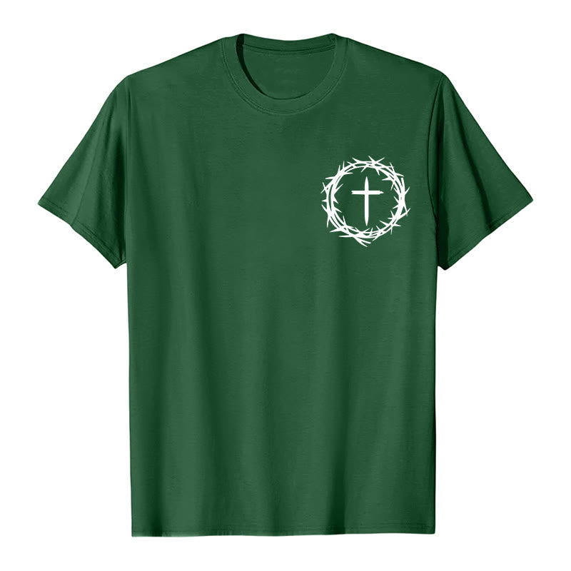 Christianartworkshop In 3 Tagen kann viel passieren – Dornenkrone Kreuz Unisex-T-Shirt - image 1