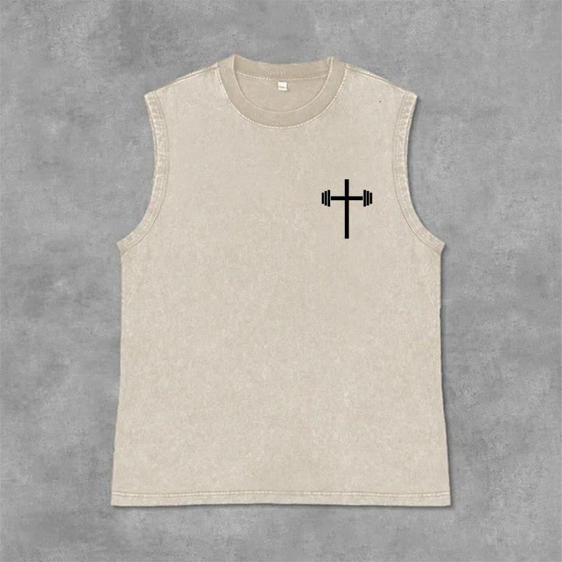 Christianartworkshop Jesus Is King Angel Wings Washed Tank Top - image 21