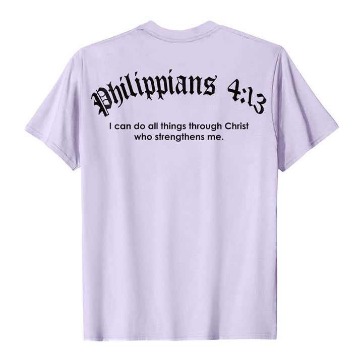 Christianartworkshop Philipper 4,13 „Ich vermag alles“ Kraft-T-Shirt - image 21