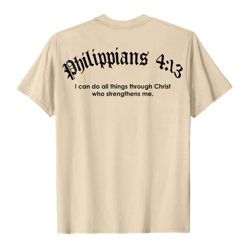 Christianartworkshop Philipper 4,13 „Ich vermag alles“ Kraft-T-Shirt - image 18
