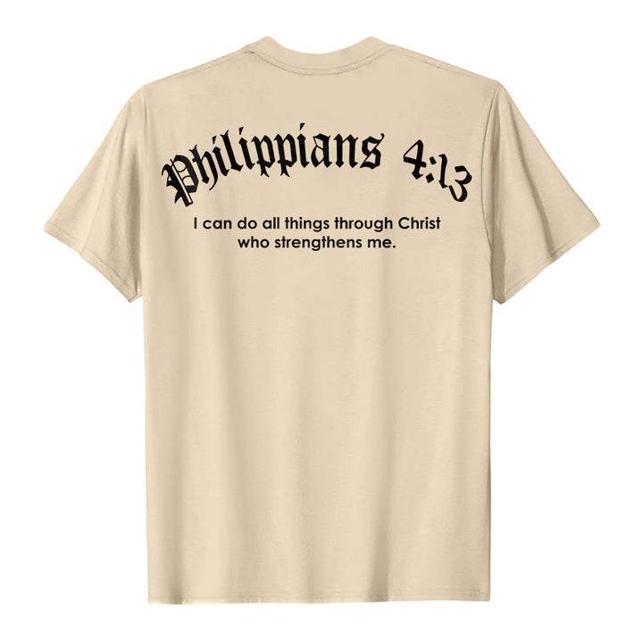Christianartworkshop Philipper 4,13 „Ich vermag alles“ Kraft-T-Shirt - image 18