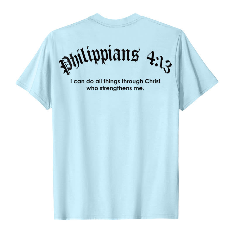 Christianartworkshop Philipper 4,13 „Ich vermag alles“ Kraft-T-Shirt - image 6