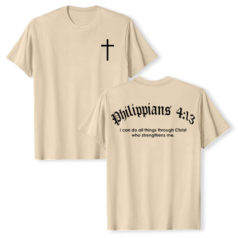 Christianartworkshop Philipper 4,13 „Ich vermag alles“ Kraft-T-Shirt - Aprikose - 2XL - image 17
