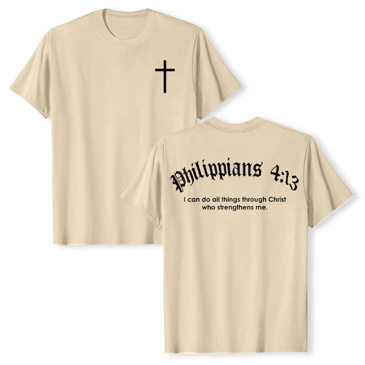 Christianartworkshop Philipper 4,13 „Ich vermag alles“ Kraft-T-Shirt - Aprikose - 2XL - image 17