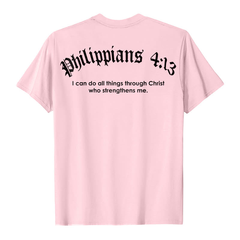 Christianartworkshop Philipper 4,13 „Ich vermag alles“ Kraft-T-Shirt - image 15