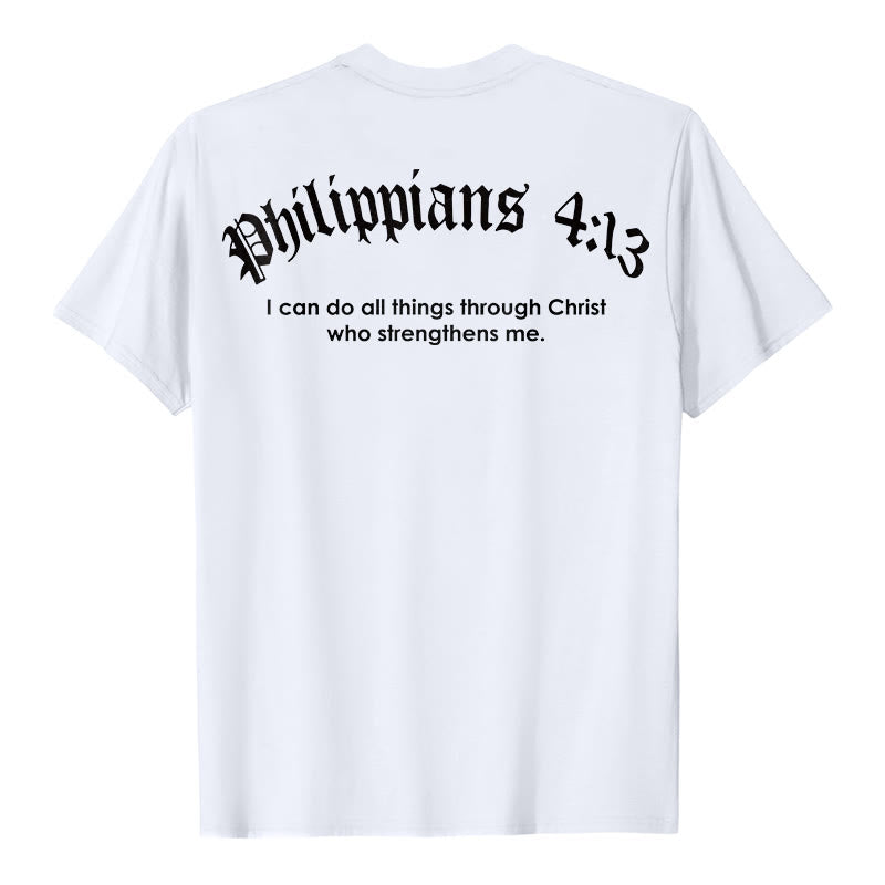 Christianartworkshop Philipper 4,13 „Ich vermag alles“ Kraft-T-Shirt - image 9