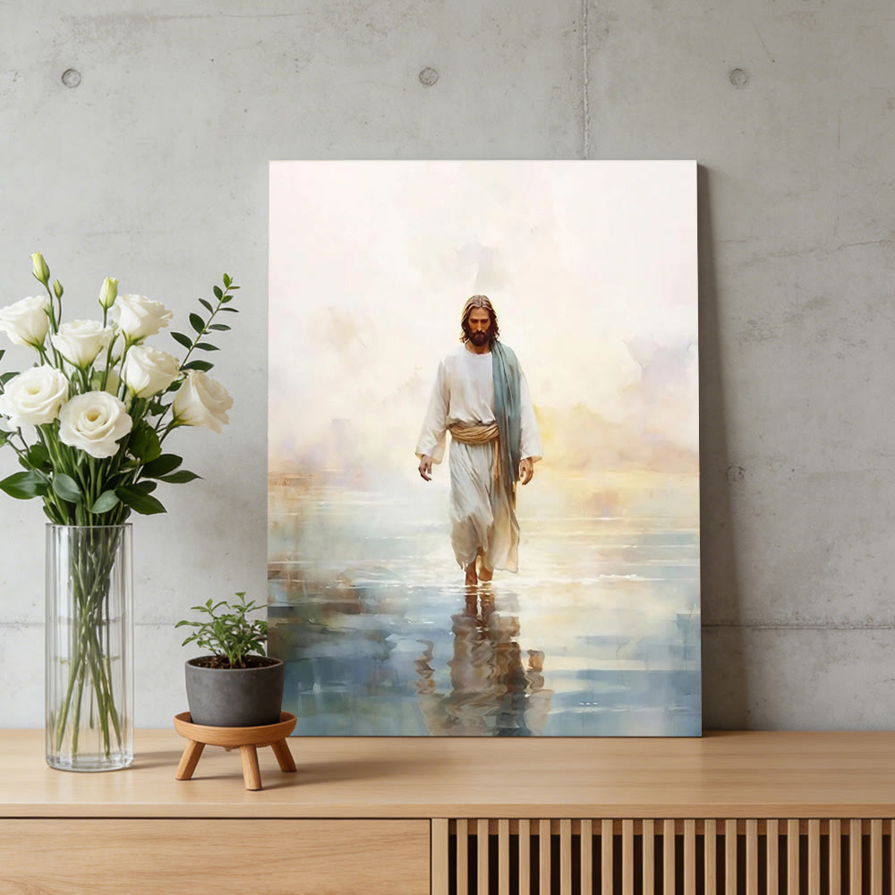 Christianartworkshop Christus auf dem Wasser – Wandbild: Ein Zeichen himmlischen Mutes und Vertrauens - image 2