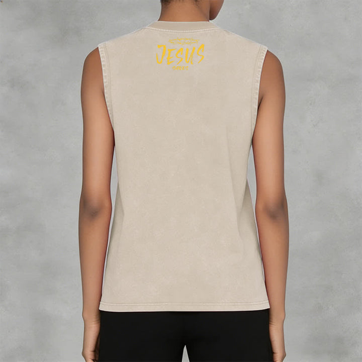 Christianartworkshop Unisex-Tanktop mit Smiley-Gesicht und Jesus-Motiv - image 25