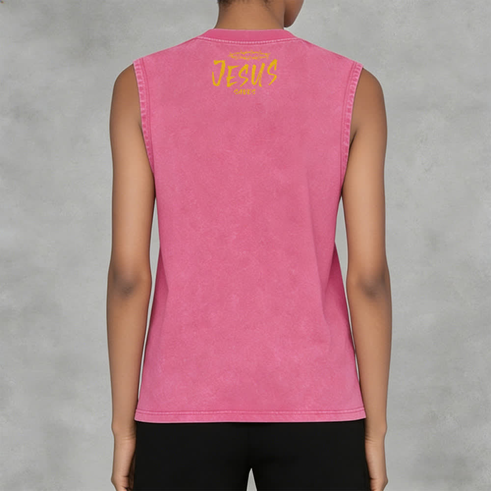 Christianartworkshop Unisex-Tanktop mit Smiley-Gesicht und Jesus-Motiv - image 32