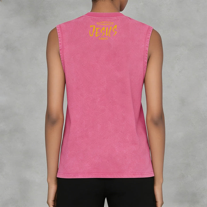 Christianartworkshop Unisex-Tanktop mit Smiley-Gesicht und Jesus-Motiv - image 32