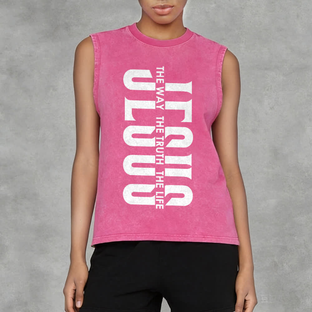 Christianartworkshop Unisex-Tanktop „The Way The Truth The Life“ - image 11