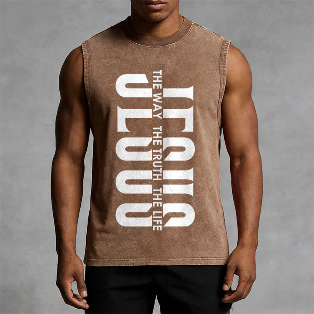 Christianartworkshop Unisex-Tanktop „The Way The Truth The Life“ - image 13