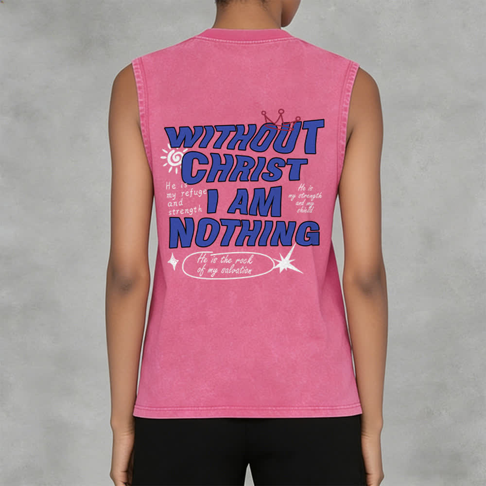 Christianartworkshop Ohne Christus bin ich nichts Unisex-Tanktop - image 26