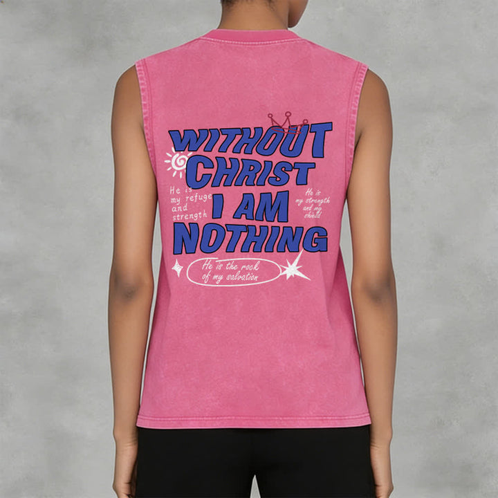 Christianartworkshop Ohne Christus bin ich nichts Unisex-Tanktop - image 26