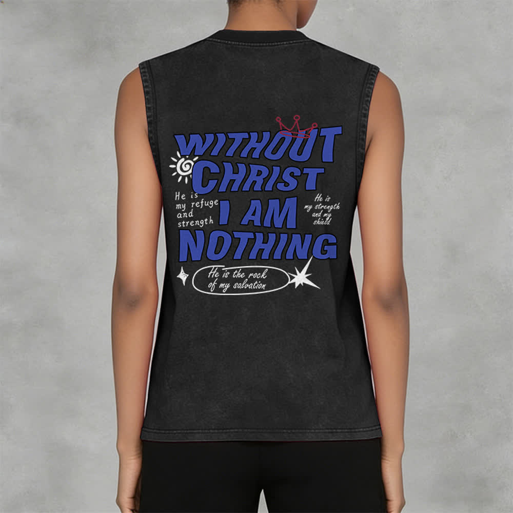 Christianartworkshop Ohne Christus bin ich nichts Unisex-Tanktop - image 10