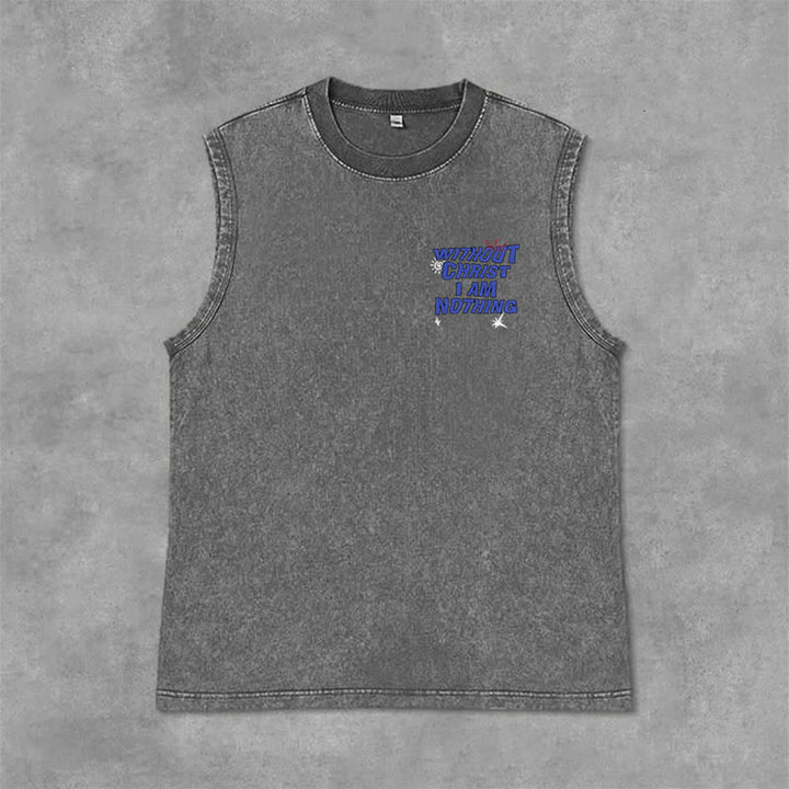 Christianartworkshop Ohne Christus bin ich nichts Unisex-Tanktop - image 20