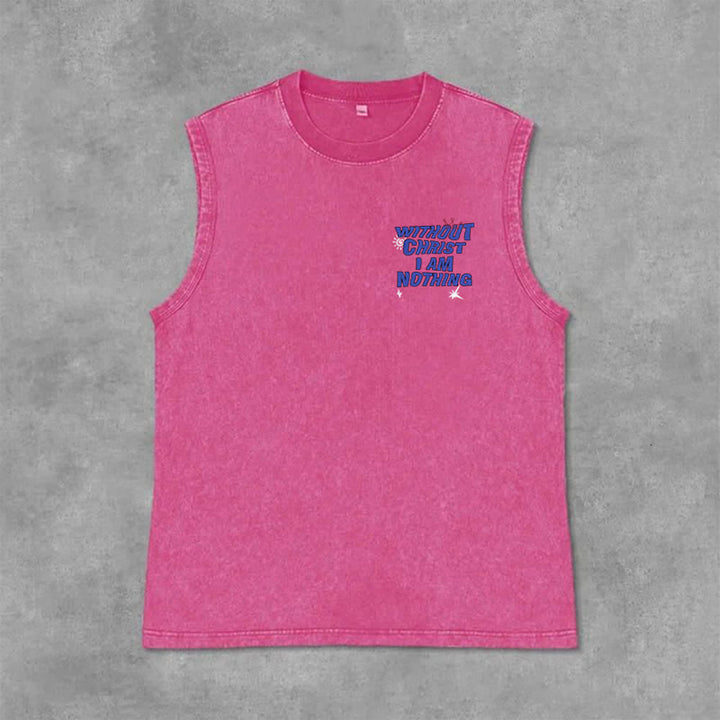 Christianartworkshop Ohne Christus bin ich nichts Unisex-Tanktop - image 23