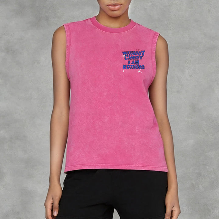 Christianartworkshop Ohne Christus bin ich nichts Unisex-Tanktop - image 27