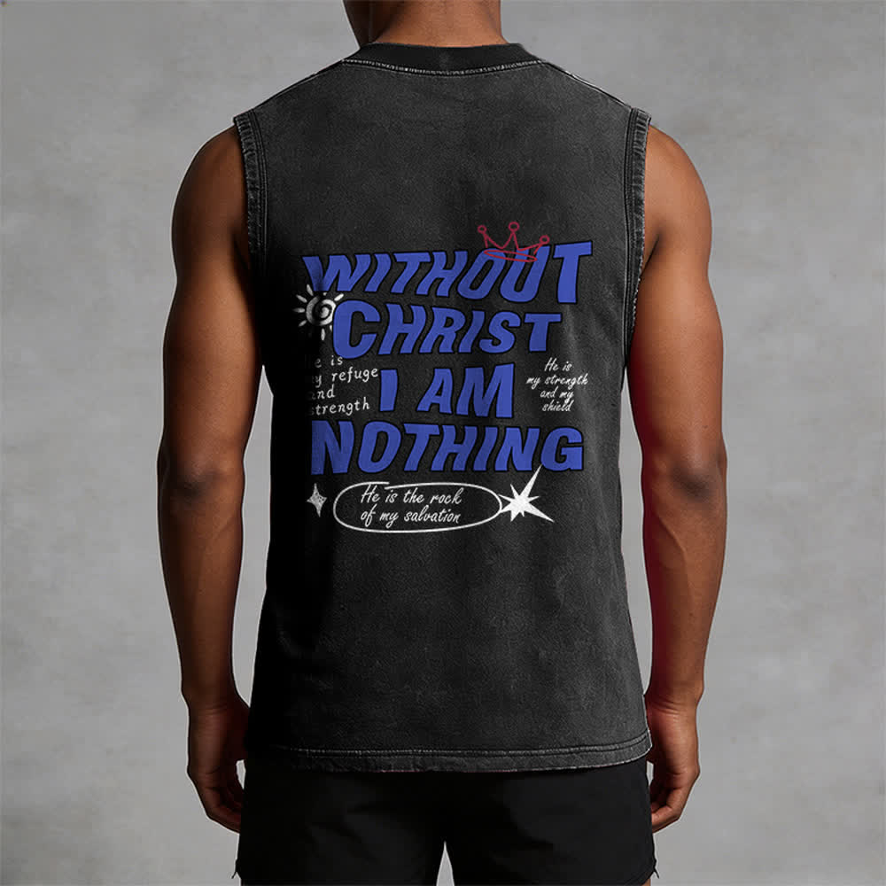 Christianartworkshop Ohne Christus bin ich nichts Unisex-Tanktop - image 8