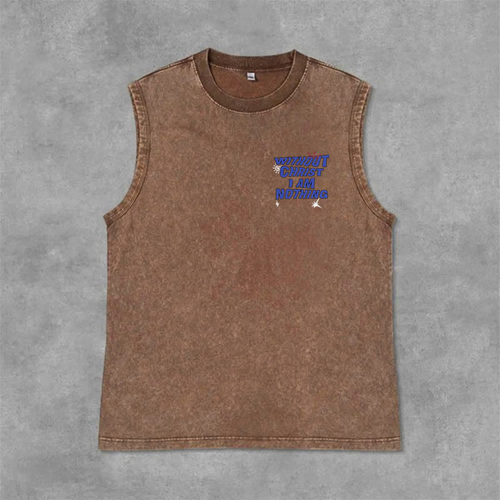 Christianartworkshop Ohne Christus bin ich nichts Unisex-Tanktop - image 34