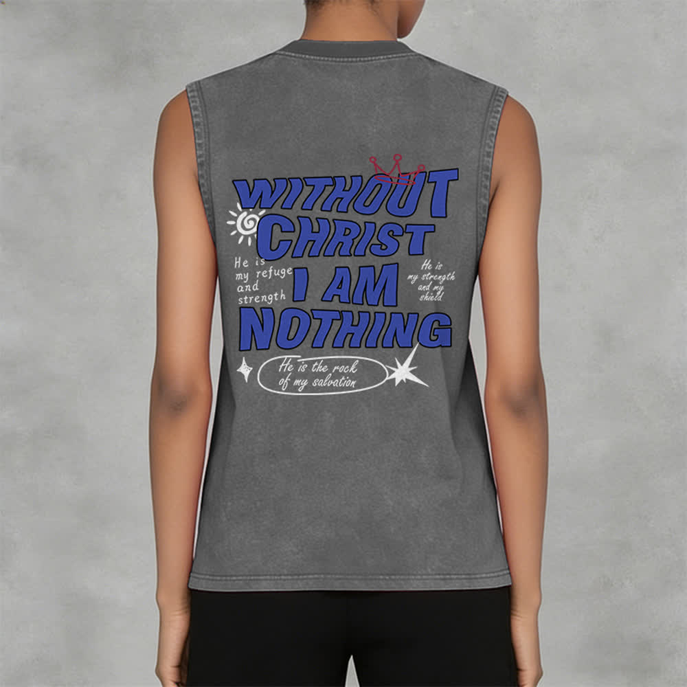 Christianartworkshop Ohne Christus bin ich nichts Unisex-Tanktop - image 17