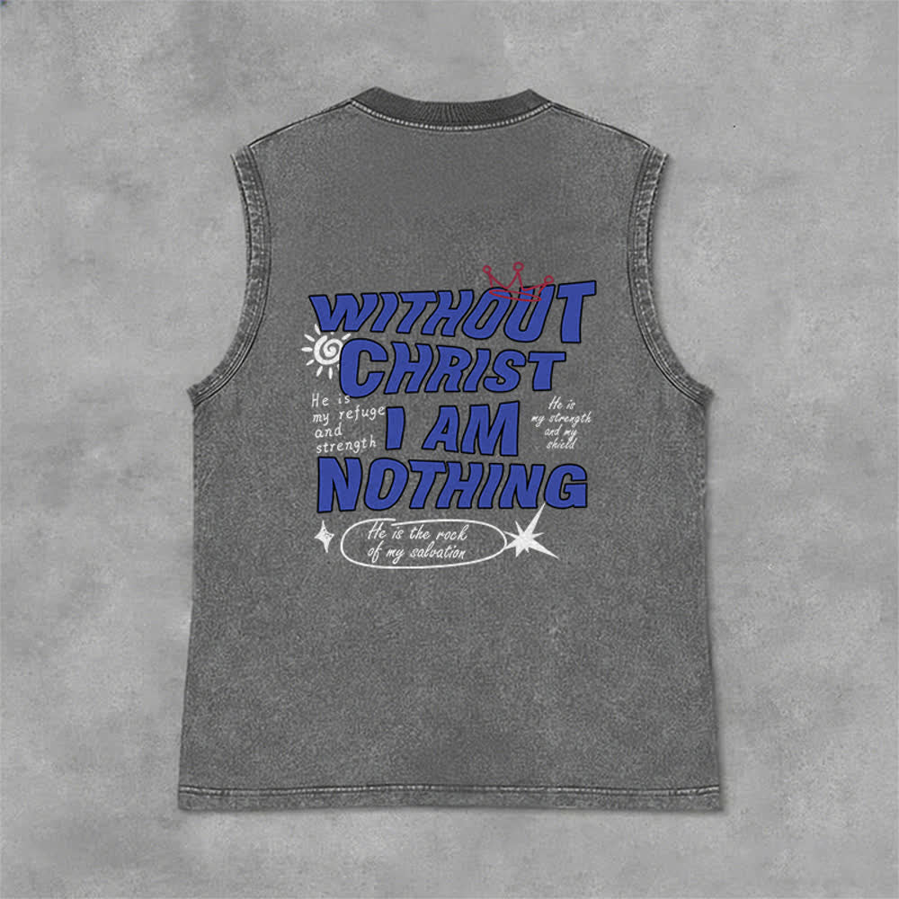 Christianartworkshop Ohne Christus bin ich nichts Unisex-Tanktop - image 19