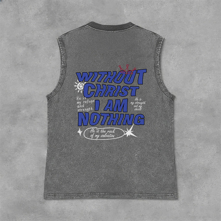 Christianartworkshop Ohne Christus bin ich nichts Unisex-Tanktop - image 19